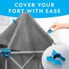 image:imageNATIONAL GEOGRAPHIC Kids Fort Building Kit  70Piece Indoor Fort Builder  Creative Play STEM Building Toy Building Kit for Kids 610 Blanket Fort Kit135 Piece