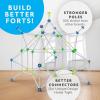 image:imageNATIONAL GEOGRAPHIC Kids Fort Building Kit  70Piece Indoor Fort Builder  Creative Play STEM Building Toy Building Kit for Kids 610 Blanket Fort Kit225 Piece