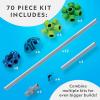 image:imageNATIONAL GEOGRAPHIC Kids Fort Building Kit  70Piece Indoor Fort Builder  Creative Play STEM Building Toy Building Kit for Kids 610 Blanket Fort Kit70 Piece