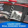 image:imageNational Geographic 4Cylinder Engine Building Kit  175 Piece Working Model with Moving Parts Clear Visible Engine Model STEM Building Toy with Tools amp Learning Guide for Kids