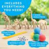 image:imageNational Geographic GlowinTheDark Dinosaur Skeleton Model Building Kit  Build Replica Velociraptor amp T rex Bones Educational Dinosaur Egg Activity Kit Fossils for Kids 57Dino Clay Craft Kit