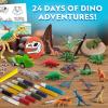 image:imageNational Geographic GlowinTheDark Dinosaur Skeleton Model Building Kit  Build Replica Velociraptor amp T rex Bones Educational Dinosaur Egg Activity Kit Fossils for Kids 57Dinosaur Advent Calendar