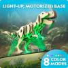 image:imageNational Geographic Motorized Dinosaur 3D Puzzle  50Piece 3D T Rex Wood Model Kit with LightUp Motorized Display Base and 8 Light Settings 3D Puzzles for Kids Buildable Dinosaur ModelMotorized T Rex Model