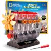 image:imageNational Geographic 4Cylinder Engine Building Kit  175 Piece Working Model with Moving Parts Clear Visible Engine Model STEM Building Toy with Tools amp Learning Guide for Kids