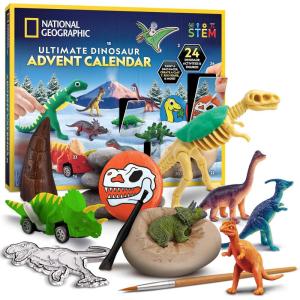 image:imageNational Geographic GlowinTheDark Dinosaur Skeleton Model Building Kit  Build Replica Velociraptor amp T rex Bones Educational Dinosaur Egg Activity Kit Fossils for Kids 57Dinosaur Advent Calendar