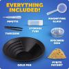 image:imageBlue Marble Gold Panning Kit for Kids  Learn to Pan for Gold Includes Pay Dirt with Real Pyrite Specimens Reusable Panning Pan Vial Tweezers amp More