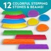 image:imageNATIONAL GEOGRAPHIC Stepping Stones for Kids  6 Durable NonSlip Stones Encourage Toddler Balance amp Gross Motor Skills Indoor amp Outdoor Toys Balance Stones Obstacle Course Amazon Exclusive12 Stepping Stones  Beams