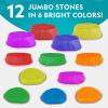 image:imageNATIONAL GEOGRAPHIC Stepping Stones for Kids  6 Durable NonSlip Stones Encourage Toddler Balance amp Gross Motor Skills Indoor amp Outdoor Toys Balance Stones Obstacle Course Amazon Exclusive12 Jumbo Stepping Stones