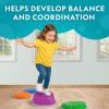 image:imageNATIONAL GEOGRAPHIC Stepping Stones for Kids  6 Durable NonSlip Stones Encourage Toddler Balance amp Gross Motor Skills Indoor amp Outdoor Toys Balance Stones Obstacle Course Amazon Exclusive12 Jumbo Stepping Stones