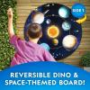 image:imageNational Geographic Dart Board for Kids  Dart Ball Game Set with Lightweight 28 Reversible Dartboard and Sticky Balls in 4 Colors Indoor Games for Kids Kids Darts GameDartboard Set