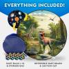 image:imageNational Geographic Dart Board for Kids  Dart Ball Game Set with Lightweight 28 Reversible Dartboard and Sticky Balls in 4 Colors Indoor Games for Kids Kids Darts GameDartboard Set