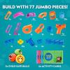 image:imageNational Geographic Kids Junior Jumbo Marble Run  80Piece Ball Drop Toy with Storage Bin KidSafe Balls amp Buildable Marble Run Maze for Toddlers amp Preschoolers Ages 280Piece with Storage Tub