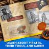 image:imageNational Geographic Pirate Adventure Activity Kit  Dig for Treasure Make a Pirate Hat amp Map Includes Spyglass Compass Replica Doubloon amp Pyrite STEM Toys Telescope for KidsPirate Adventure Kit