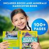 image:imageNational Geographic Rock Collection Box for Kids  300 Piece Rock Set with Real Gemstones Crystals amp Minerals  Includes Absolute Expert Rocks amp Minerals FullColor Book Amazon Exclusive300Piece Kit with Book