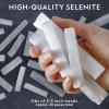image:imageNational Geographic Selenite Crystal Set  2 lbs of Bulk Selenite Wands amp 5 Premium Crystals Rose Quartz Hematite Aventurine Blue Quartz Raw Crystals Gemstones