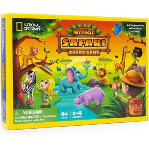 image:imageNATIONAL GEOGRAPHIC My First Safari Board Game for Kids 46 Animal Game for Adults Cooperative Fun Perfect for Family Game Night Board Games for Family Night