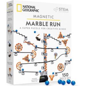 image:imageNational Geographic Magnetic Marble Run  75Piece STEM Building Set for Kids amp Adults with Magnetic Track amp Trick Pieces amp Marbles for Building A Marble Maze STEM Project150Piece Set