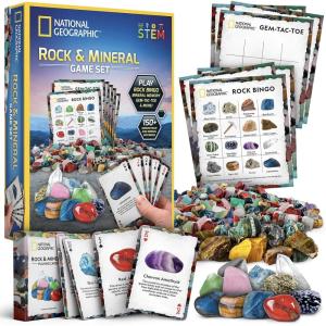 image:imageNational Geographic Rock Collection Box for Kids  300 Piece Rock Set with Real Gemstones Crystals amp Minerals  Includes Absolute Expert Rocks amp Minerals FullColor Book Amazon ExclusiveActivity Rock Collection