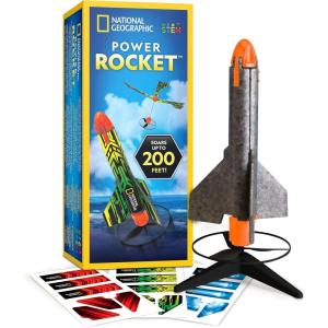 image:imageNational Geographic Rocket Launcher Science Kit  Motorized Air Rocket Toy with Patented Design Launch up to 200 Feet Outdoor Kids Toys amp Model Rockets Gifts for Kids Ages 812 Space Toys