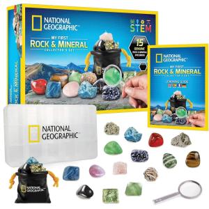 image:imageNational Geographic Rocks amp Mineral Collection  Rock Collection Box for Kids with 15 Gemstones and Crystals Geology for Kids Crystal Collection Science Kit Rock Gift Amazon Exclusive