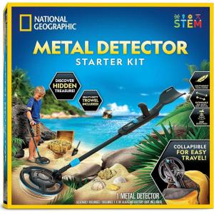 image:imageNational Geographic Starter Metal Detector Kit for Kids  Kids Metal Detector with 74 Waterproof Coil amp Trowel Lightweight Gold Detector Beach Detecting Gift for Boys amp Girls