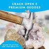 image:imageNational Geographic Break Open 5 Jumbo Geodes  Earth Science Kit with 5 Premium ExtraLarge Geodes with Crystals Goggles amp Display Stands Science Gifts Fun Stuff for Kids Amazon Exclusive5 Jumbo Geodes Kit
