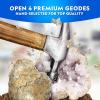 image:imageNational Geographic Break Open 5 Jumbo Geodes  Earth Science Kit with 5 Premium ExtraLarge Geodes with Crystals Goggles amp Display Stands Science Gifts Fun Stuff for Kids Amazon Exclusive4 Geodes Kit
