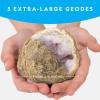 image:imageNational Geographic Break Open 5 Jumbo Geodes  Earth Science Kit with 5 Premium ExtraLarge Geodes with Crystals Goggles amp Display Stands Science Gifts Fun Stuff for Kids Amazon Exclusive5 Jumbo Geodes Kit