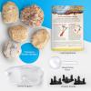 image:imageNational Geographic Break Open 5 Jumbo Geodes  Earth Science Kit with 5 Premium ExtraLarge Geodes with Crystals Goggles amp Display Stands Science Gifts Fun Stuff for Kids Amazon Exclusive5 Jumbo Geodes Kit