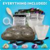 image:imageNational Geographic Mega Crystal Growing Kit for Kids Grow 6 Crystals with LightUp Stand Science Gifts for Kids 812 Crystal Making Experiment Science Kit for Girls and Boys Amazon Exclusive8 Crystal Lab