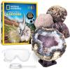 image:imageNational Geographic Break Open 5 Jumbo Geodes  Earth Science Kit with 5 Premium ExtraLarge Geodes with Crystals Goggles amp Display Stands Science Gifts Fun Stuff for Kids Amazon Exclusive4 Geodes Kit