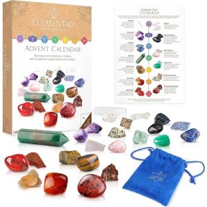 image:imageElementao 2026 Crystals amp Healing Stones Advent Calendar  Christmas Countdown with 24 Chakra Stones and Healing Crystals Advent Calendars for Adults and Teens Gifts for Women Crystal Dcor