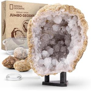 image:imageNational Geographic Break Open 5 Jumbo Geodes  Earth Science Kit with 5 Premium ExtraLarge Geodes with Crystals Goggles amp Display Stands Science Gifts Fun Stuff for Kids Amazon Exclusive5 Jumbo Geodes Kit