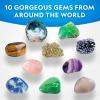 image:imageNational Geographic Gemstone Dig Kit  Dig Up 10 Real Gemstones and Crystals Science Kit for Kids Gem Digging Kit Gift for Girls and Boys Mining Kit Rock Collection10gem Brick