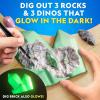 image:imageNational Geographic Glow in The Dark Dig Kit  Excavate 6 Glow in The Dark Rocks amp Dinosaurs from a Glowing Brick Rock Collection Science Kits for Kids Rock Kit for Kids STEM Kits Dinosaur Toys