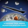 image:imageNational Geographic Outer Space Dig Kit  Excavate 5 Real Rock amp Gemstone Specimens  Includes Dig Brick Excavation Tools Magnifying Glass amp Learning Guide Fun SpaceThemed STEM Activity for Kids