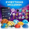image:imageNational Geographic Ultimate Space Gemstone Dig Kit  8 PlanetShaped Bricks with 16 Real Rock amp Gemstone Specimens Gems for Kids Excavation Digging Activity Gem Mining Kit8 Planetshaped Dig Bricks