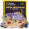 image:imageNational Geographic Gigantic Gemstone Dig Kit  Excavate 100 Real Gems from a Giant Dig Brick Gem Mining Kit for Kids STEM Rock Collection Activity Includes Tools amp Learning Guide15 Stunning Gems