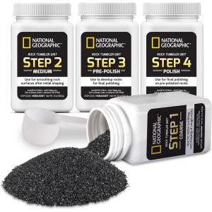 image:imageNATIONAL GEOGRAPHIC Ceramic Media for Rock Tumbling  15 lb Ceramic Pellets Tumbling Media for Rock Polisher Use with Rock Tumbler Grit Protects Rocks Reusable Rock Tumbling SuppliesBulk Grit Media