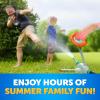 image:imageBlue Marble Toss N Soak Outdoor Sprinkler Game  Outdoor Water Play Toss A Bean Bag amp Soak Your Friends for Backyard Water Fun Connects to Garden Hose Kids Sprinklers for Yard Yard Water Toys