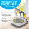 image:imageNATIONAL GEOGRAPHIC Hobby Pottery Wheel Kit  8 Variable Speed Pottery Wheel for Adults amp Teens with Innovative Arm Tool 3 Lb Air Dry Clay amp Art Supplies Crafts for Adults Craft Kits for TeenagersWheel Kit