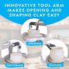 image:imageNATIONAL GEOGRAPHIC Hobby Pottery Wheel Kit  8 Variable Speed Pottery Wheel for Adults amp Teens with Innovative Arm Tool 3 Lb Air Dry Clay amp Art Supplies Crafts for Adults Craft Kits for TeenagersWheel Kit