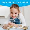 image:imageNational Geographic Gigantic Geode Kit  Break Open a Huge Geode with Crystals Inside Earth Science Kit for Kids Fun Geology Activity Rock and Mineral Gift for Boys and Girls10 Geodes Kit