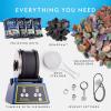 image:imageNational Geographic Rock Tumbler Kit  3 Lb Extra Large Capacity Barrel with 3Speed Motor amp 9Day Timer Kit Includes Rocks for Tumbling and Rock Polisher Grit Rock Tumbler for Adults and Kids