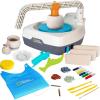 image:imageNATIONAL GEOGRAPHIC Pottery Wheel for Kids  Complete Pottery Kit for Beginners Plugin Motor 2 lbs Air Dry Clay Sculpting Clay Tools Apron amp More Patented Design Craft Kit Amazon ExclusiveDeluxe Starter Bundle