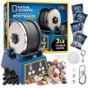 image:imageNational Geographic Rock Tumbler Kit  3 Lb Extra Large Capacity Barrel with 3Speed Motor amp 9Day Timer Kit Includes Rocks for Tumbling and Rock Polisher Grit Rock Tumbler for Adults and Kids