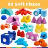 image:imageBlockaroo Magnetic Foam Building Blocks  17Piece Critter Set Bath Toys for Toddlers Preschool Toys Bathtub Toys Sensory Toys Blocks for Toddlers 35 Engineering Toys for Kids 35 Bath Blocks50 Piece Trunk Set