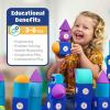 image:imageBlockaroo Magnetic Foam Building Blocks  17Piece Critter Set Bath Toys for Toddlers Preschool Toys Bathtub Toys Sensory Toys Blocks for Toddlers 35 Engineering Toys for Kids 35 Bath BlocksCastle