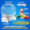 image:imageBlue Marble LightUp Christmas Snow Globe for Kids Kit  Create a Holiday Scene with Clay Snowflake Confetti amp Snowman Figure Plastic Snow Globe Kit Christmas Crafts for Kids Stocking Stuffers