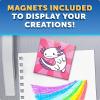 image:imageBlue Marble Magnetic Tile Art Craft Kit  Paint Your Own Magnetic Mini Tiles Includes 10 Tiles Magnets 6 Paints Brush Googly Eyes amp Transfer Stickers Magnet Art Kit DIY Magnets for Kids